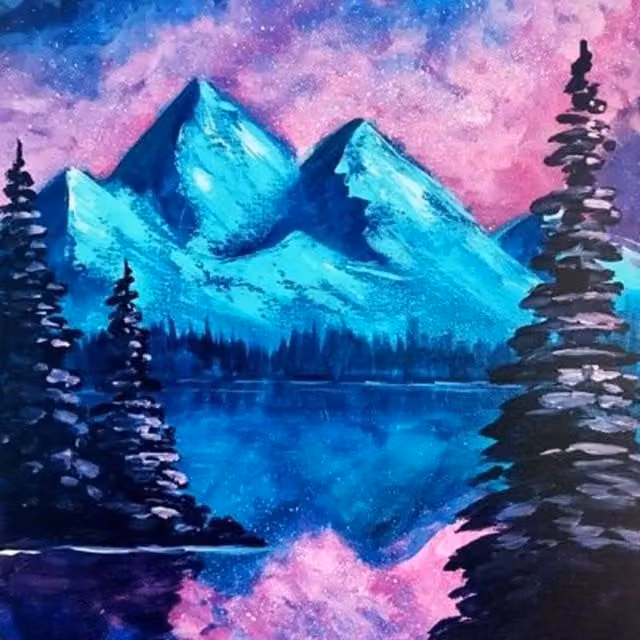 Syntego Mystical Galaxy Diamond Painting Kit in Multicolour and Blue