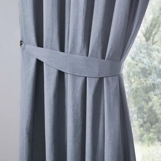 Terrys Dijon Tieback in Navy Blue