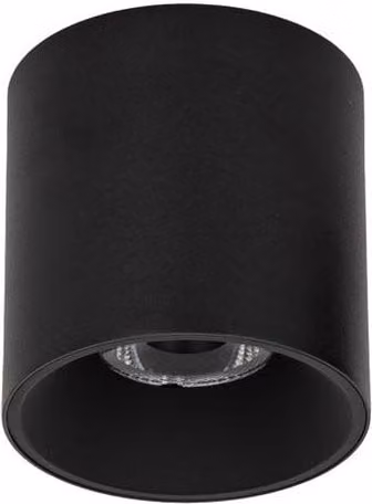 Netlighting Altisma Round Surface Mounted LED Downlight in Matt Black, 3000K Warm White