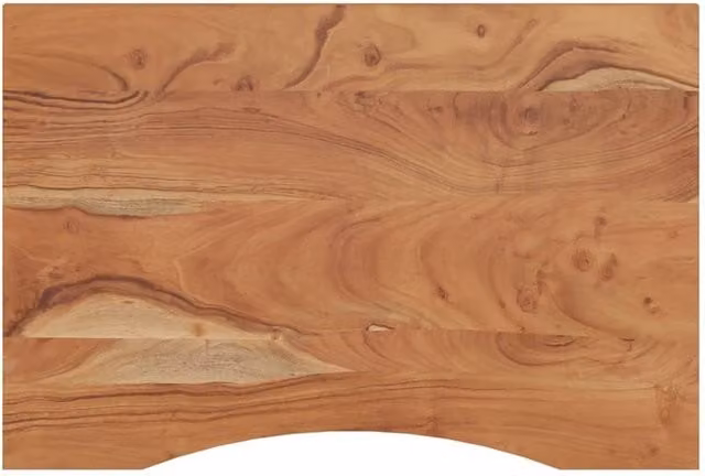 Berkfield Home Rectangular Solid Wood Acacia Desk Top, Brown, W: 80 cm, D: 60 cm, H: 2.5 cm – 1
