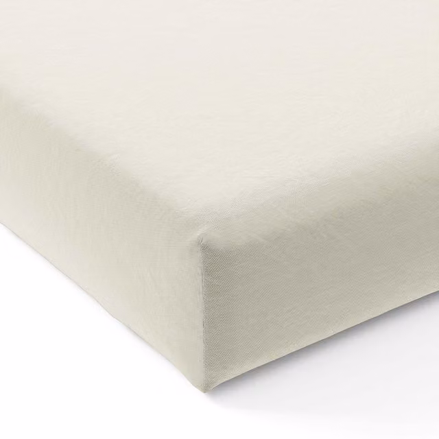 Bedeck of Belfast 200 Thread Count Cotton Percale Double Fitted Sheet, White, W: 140 cm, L: 200 cm