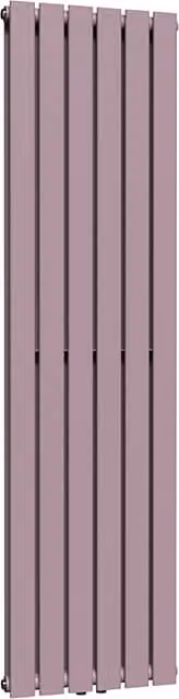 Lux Heat Flat Coloured Vertical Double Radiator in Lavender Mist, H: 160 cm x W: 42 cm