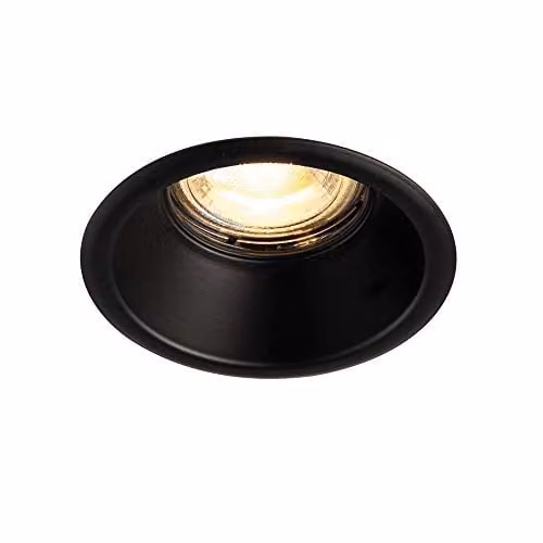 Netlighting Speculo LED Recessed Bathroom Downlight, Matt Black, IP65, GU10