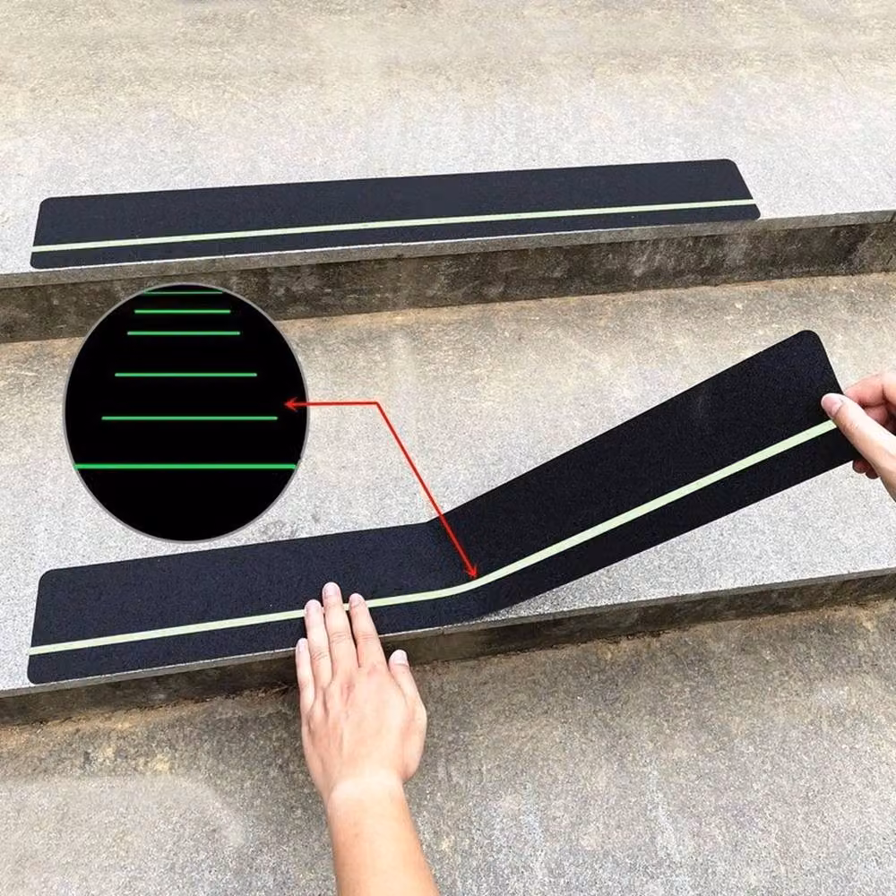 KORVIXA 8-Pack Black Anti Slip Adhesive Non Skid Grip Tape, W: 10 cm, L: 1000 cm – 3