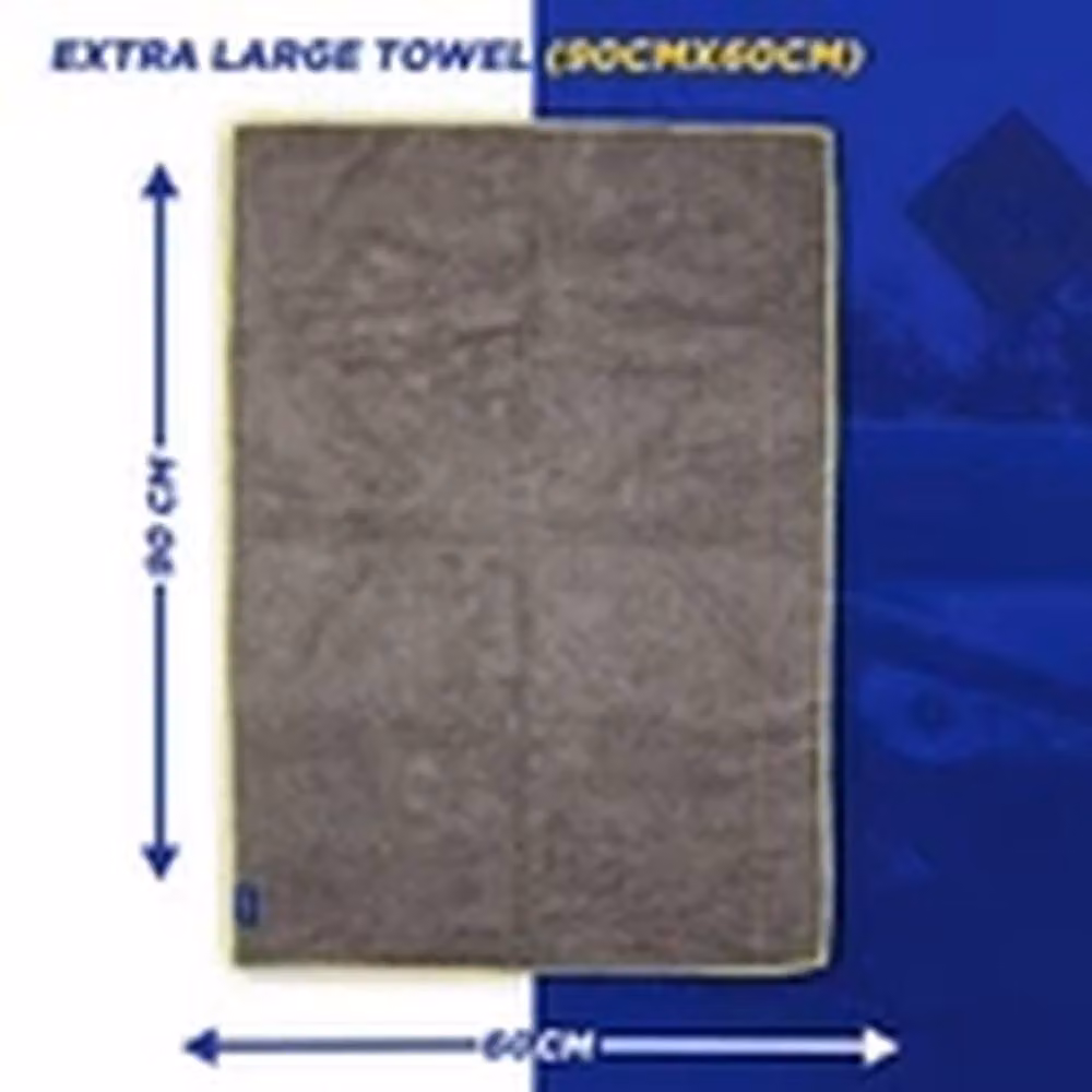 Havendro Large Absorbent Car Drying Towel for Buffing and Polishing, Grey – 2