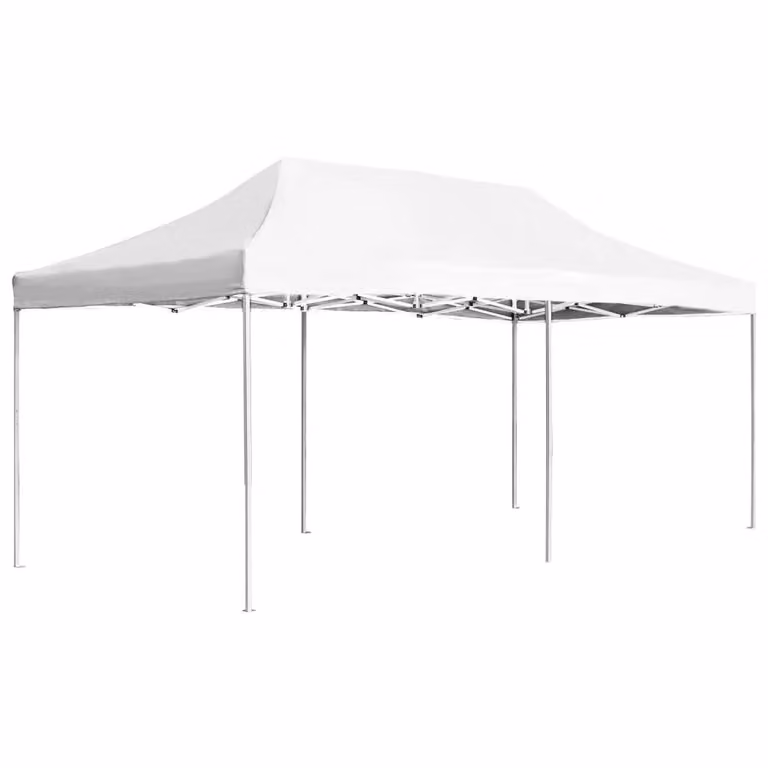 Berkfield Home Professional Folding Party Tent in White, Aluminium and PVC, W: 6 m, D: 3 m