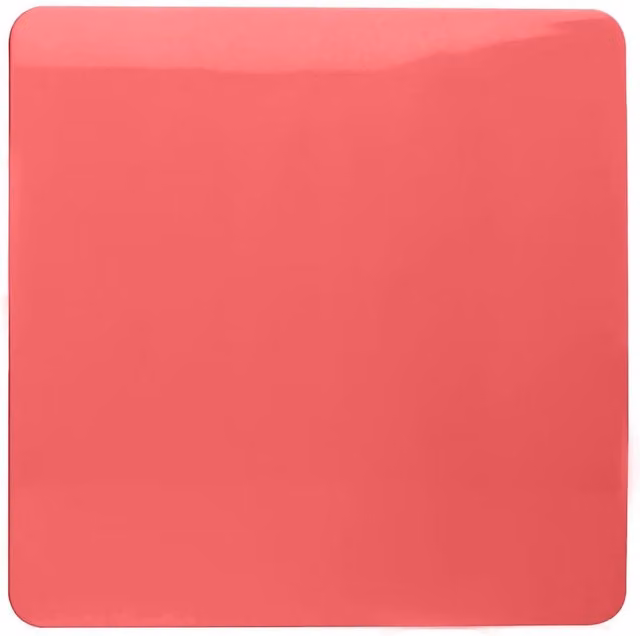 Trendi Red Plastic Single Flush Blanking Plate