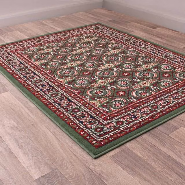 DS Living Venesia Green Oriental Rug, W: 160 cm, D: 230 cm