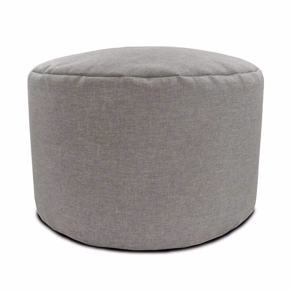 rucomfy Barley Ottoman Footstool and Indoor Pouffe Bean Bag in Light Grey – 2