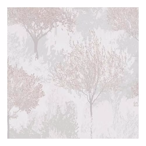 Superfresco Easy Birch Forest Mauve Wallpaper in Grey and Purple with Botanical Nature Landscape Design