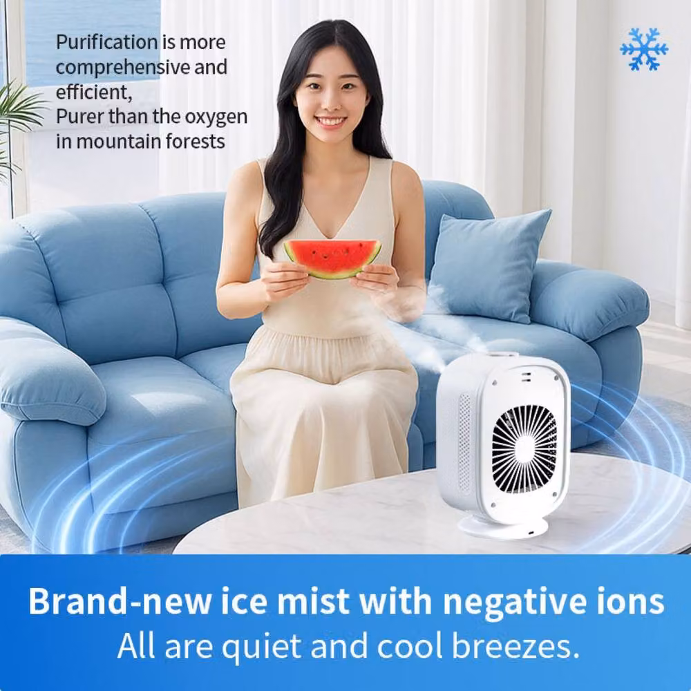 Quipulse Mini Ice Mist Smart Air Cooler with Oscillation, White – 2