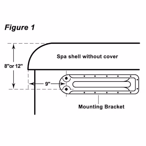 CANADIAN SPA CO. Aluminium Top Mount Hot Tub Cover Lifter in Black or Brown – 5