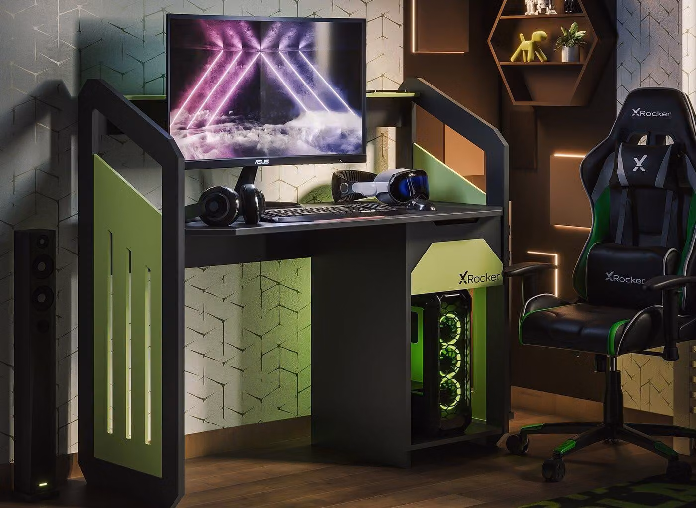 X Rocker Battalion Gaming Desk