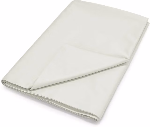 Bedeck 500 Thread Count Mako Satin Single Flat Sheet, Sage Green, W: 90 cm, L: 200 cm
