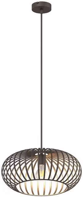 Netlighting Max Wire Frame Pendant Ceiling Light in Brown with 1x E27 Socket