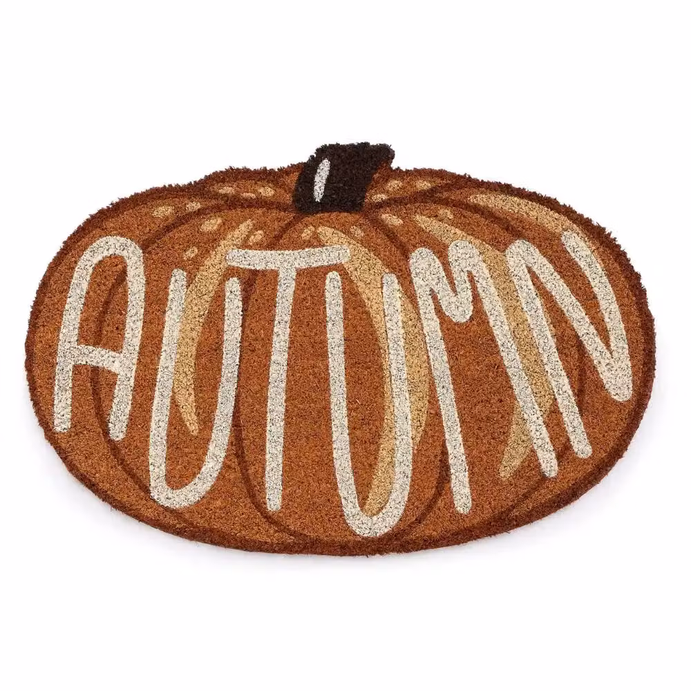 Garden Greatness Autumn Pumpkin Coir Door Mat in Brown – 2