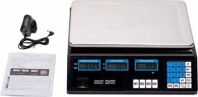 EONLION Black Commercial Digital Electronic Weighing Scale