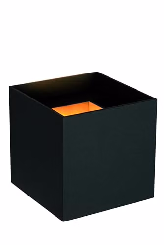 Lucide AXI Square LED Up and Down Bathroom Wall Spotlight in Black with Adjustable Beam Angle and IP54 Rating – 1