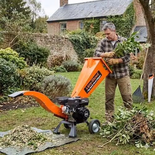 Ark Mat 7HP Petrol Wood Chipper with 212cc Engine in Orange – 2