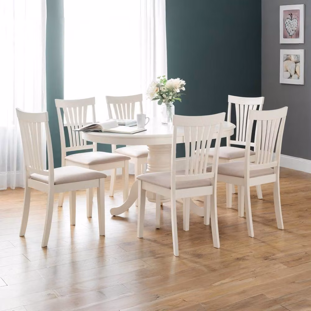 Cheshire Queensbury Premium Ivory Upholstered Dining Chairs - Set of 2 – 2