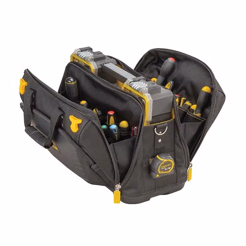 Stanley Fatmax Quick Access Premium Tool Bag in Black and Multicolour with Strap – 3