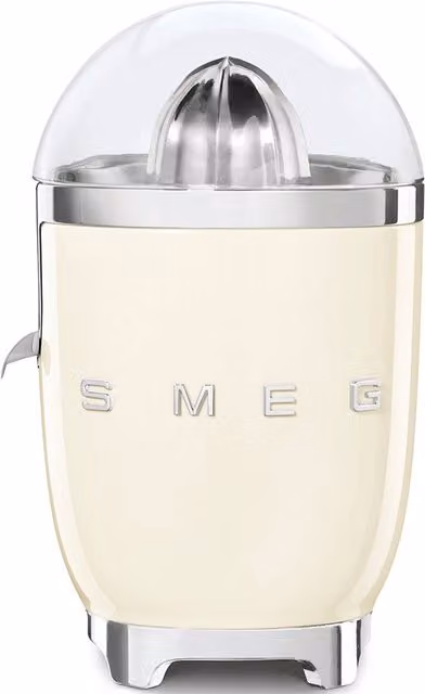 Smeg CJF11 Retro 50s Style Electric Citrus Juicer in White/Beige