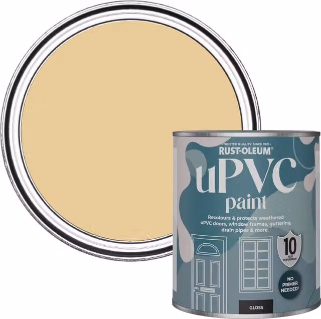 Rust-Oleum UPVC Gloss Paint in Sandstorm 0.75 l