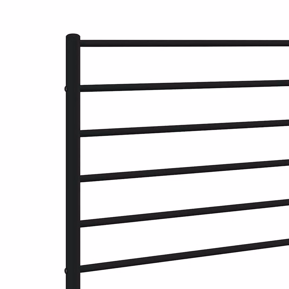 Berkfield Home Classic Metal Headboard in Black, Width: 100 cm – 3