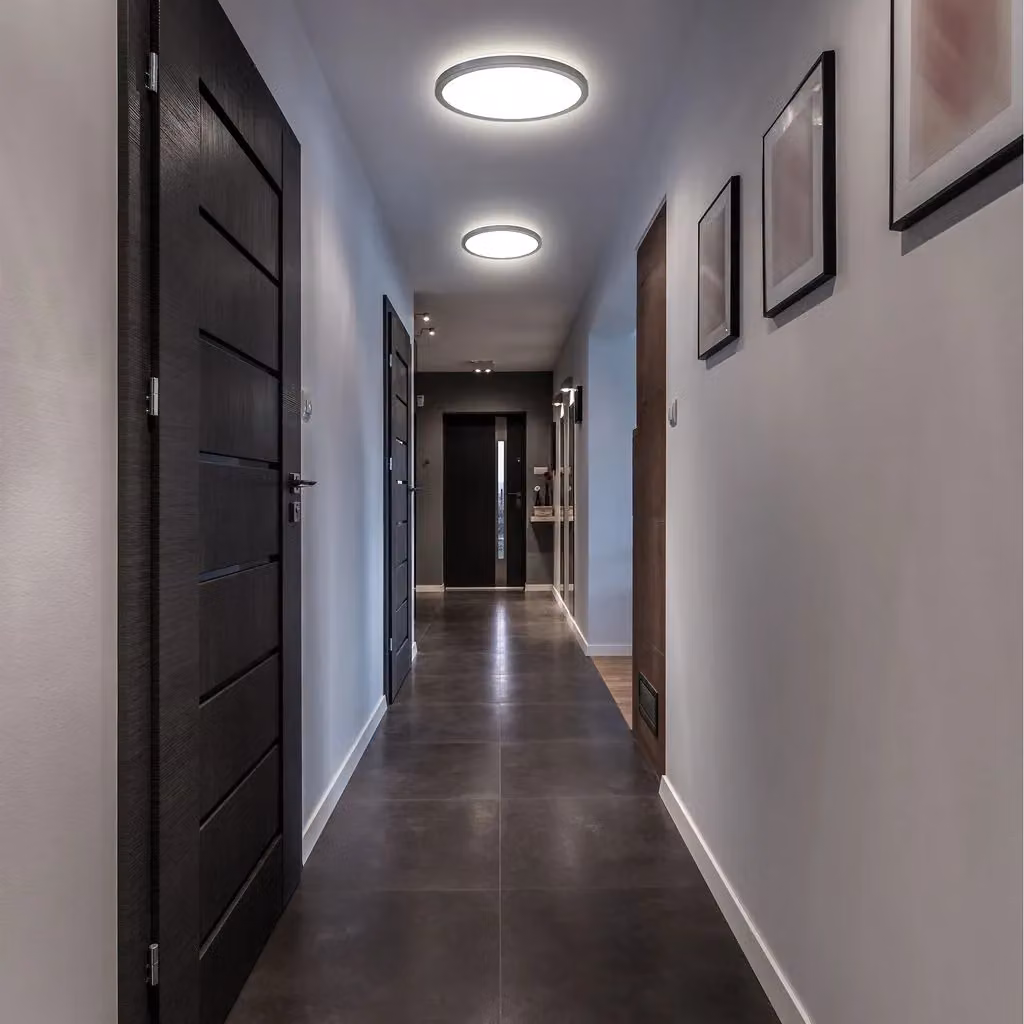B.K.Licht Modern Round LED Ceiling Light, Black, 18W, 4000K Neutral White, 2400Lm, Ø29.3 cm, H: 2.8 cm, IP20 – 3
