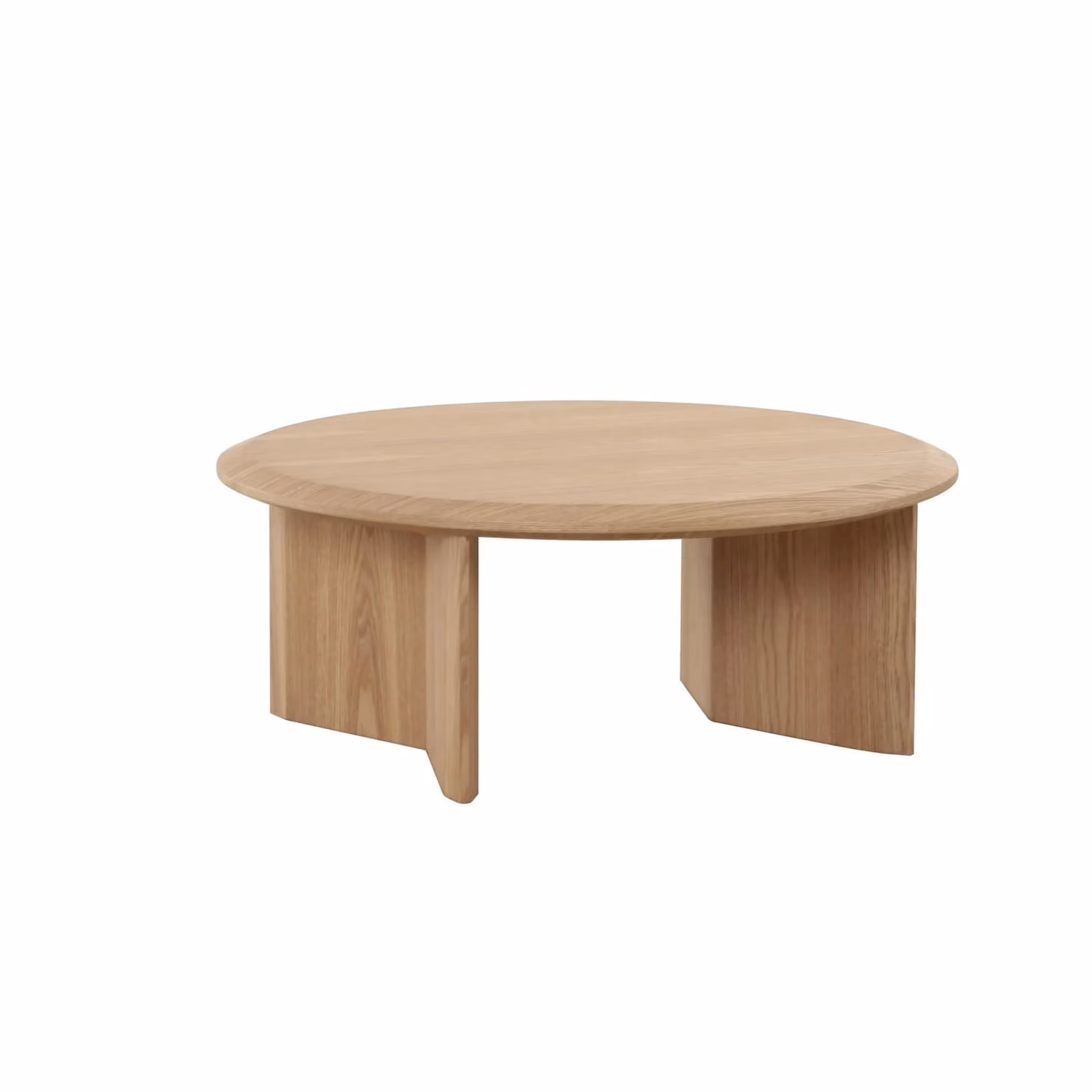 Dome Deco TOLEDO Round Coffee Table in Beige Wood