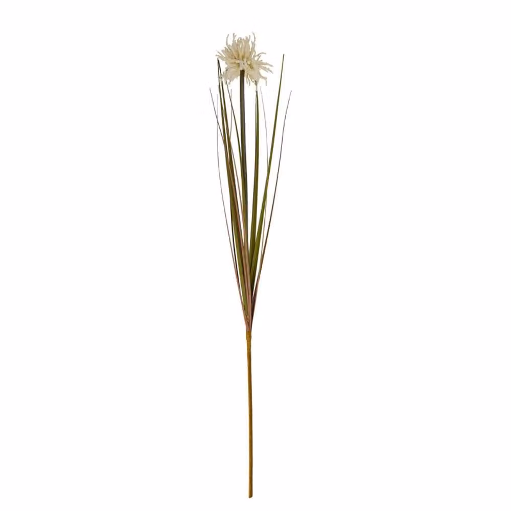 Lemon Pavilion Furniture and Decor Aster Spider Chrysanthemum Stem in Cream and Beige, Plastic, H: 80 cm – 2