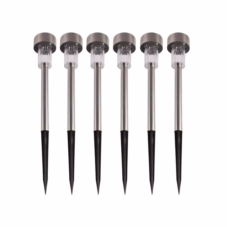 Coopers of Stortford Solar Stake Lights, Multicolour, 2 Pack of 6, H37cm