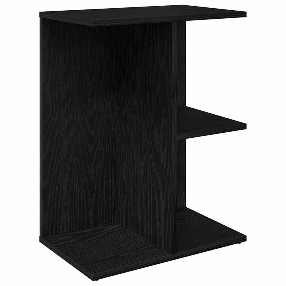 Berkfield Home Elegant Bedside Table in Black Oak, W/D/H: 46.5 x 29 x 61 cm – 3