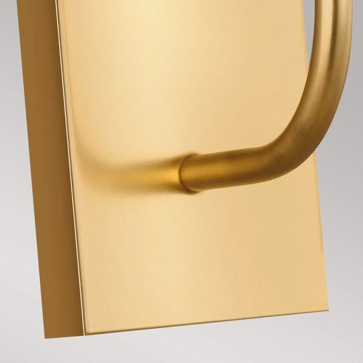Netlighting Brianna Single Light Wall Lamp in Burnished Brass and Yellow Fabric with E14 Socket – 2