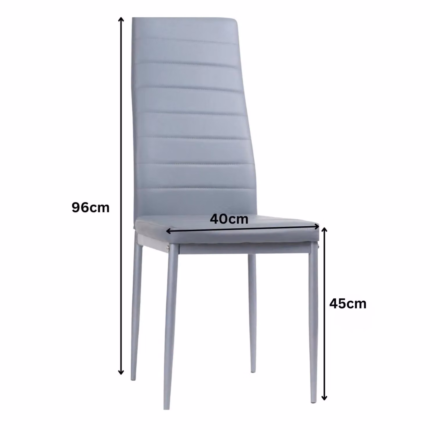 KOSY KOALA Modern Rectangular Wooden Dining Table and 4 Grey Chairs Set in Brown – 2