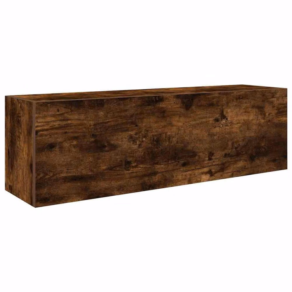 Berkfield Home Decorative Bathroom Wall Cabinet in Smoked Oak Brown, W/D/H: 100 x 25 x 30 cm – 2