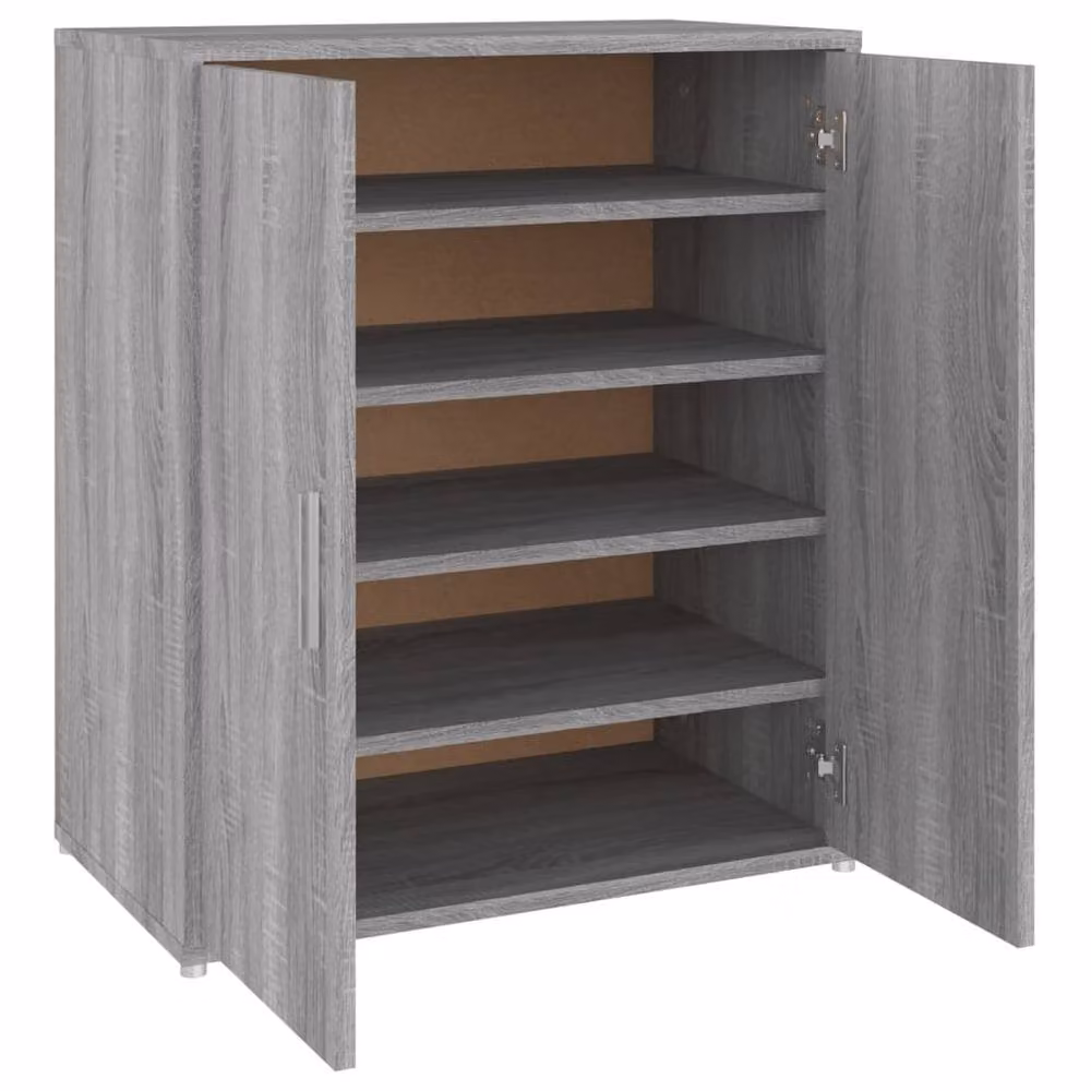 Berkfield Home Grey Sonoma Shoe Cabinet with Hinged Doors, W/D/H: 60 x 35 x 70 cm – 2