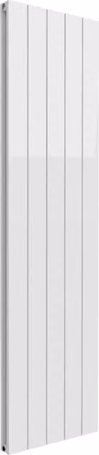 Bathroom Kingdom Casina White Double Flat Panel Vertical Aluminium Radiator W: 47 cm, H: 180 cm
