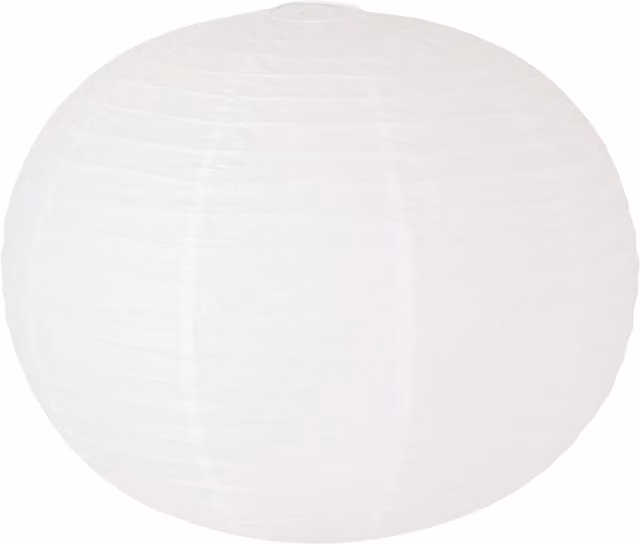 ValueLights Isla White Paper Ball Ceiling Light Shade with LED Bulb, Diameter: 60 cm