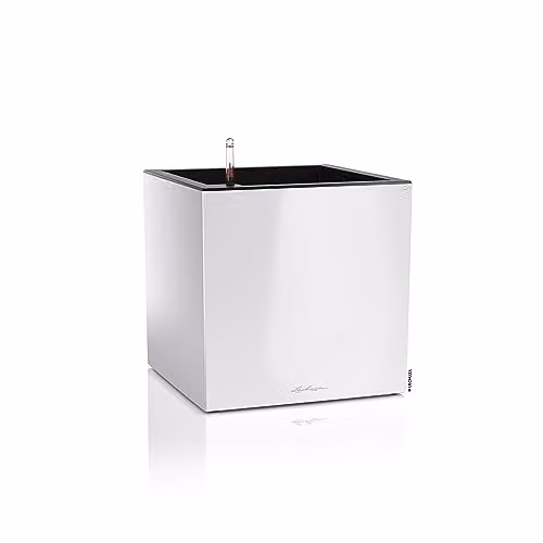 Lechuza Canto Premium 40 Planter, White High Gloss