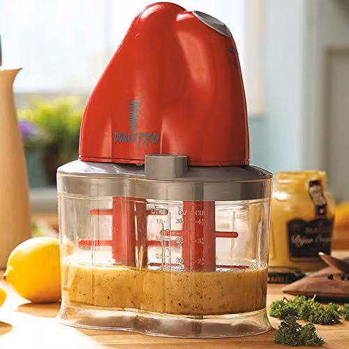 mysmartbuy Dualetto Twin-Blade Electric Chopper and Mixer, 500W, Red, H26 x W18 x D10 cm – 3
