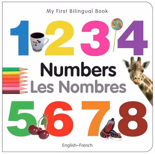 Milet Publishing My First Bilingual Book Numbers English-French Multicolour Paper Book