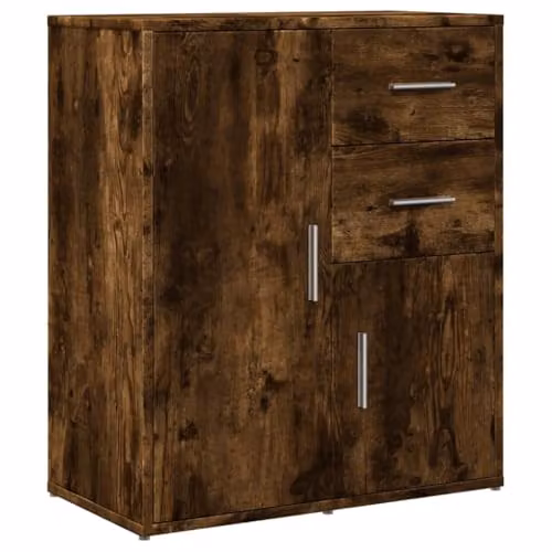 vidaXL Modern Sideboard in Brown Engineered Wood, W: 60 cm, D: 31 cm, H: 70 cm