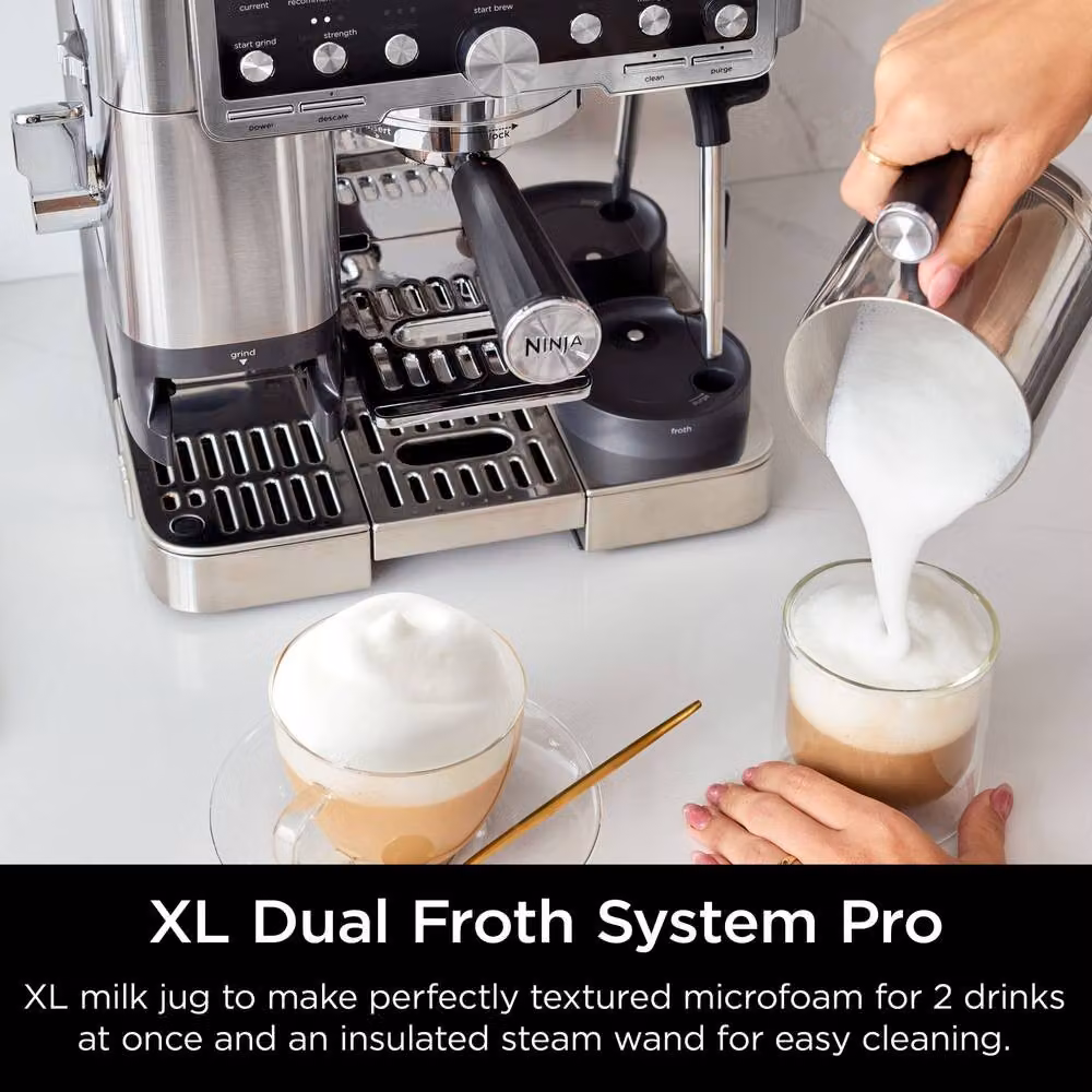 Ninja Luxe Café Pro Series ES701UK 3-in-1 Coffee Machine with Integrated Scale and Cold Brew Function, Silver – 12