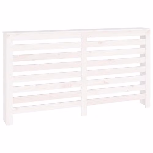 vidaXL Radiator Cover in White Solid Pine Wood, W/D/H: 153 x 19 x 84 cm