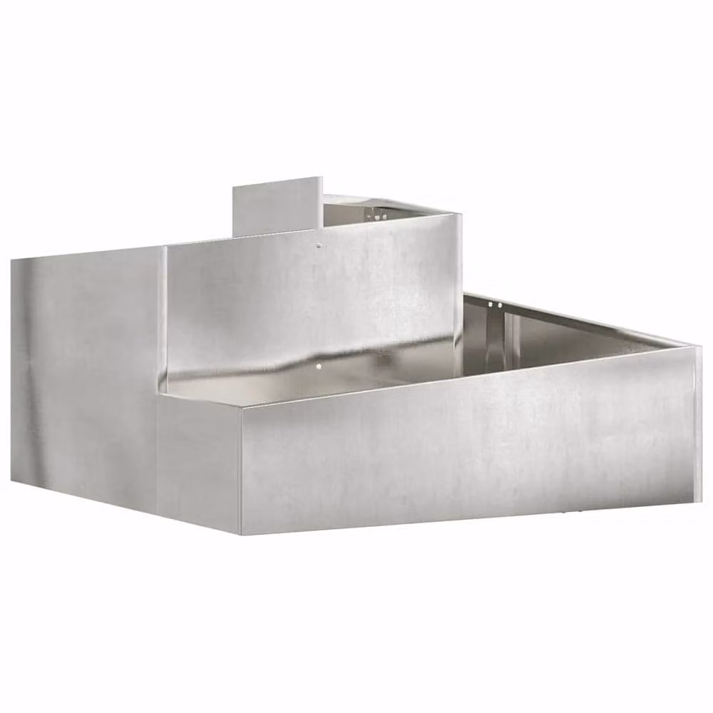Berkfield Home Large Stainless Steel Metal Planter in Silver – 3