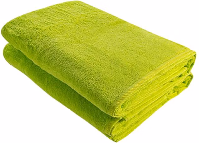 ARTG Fluffy Green Cotton Terrycloth Bath Towel