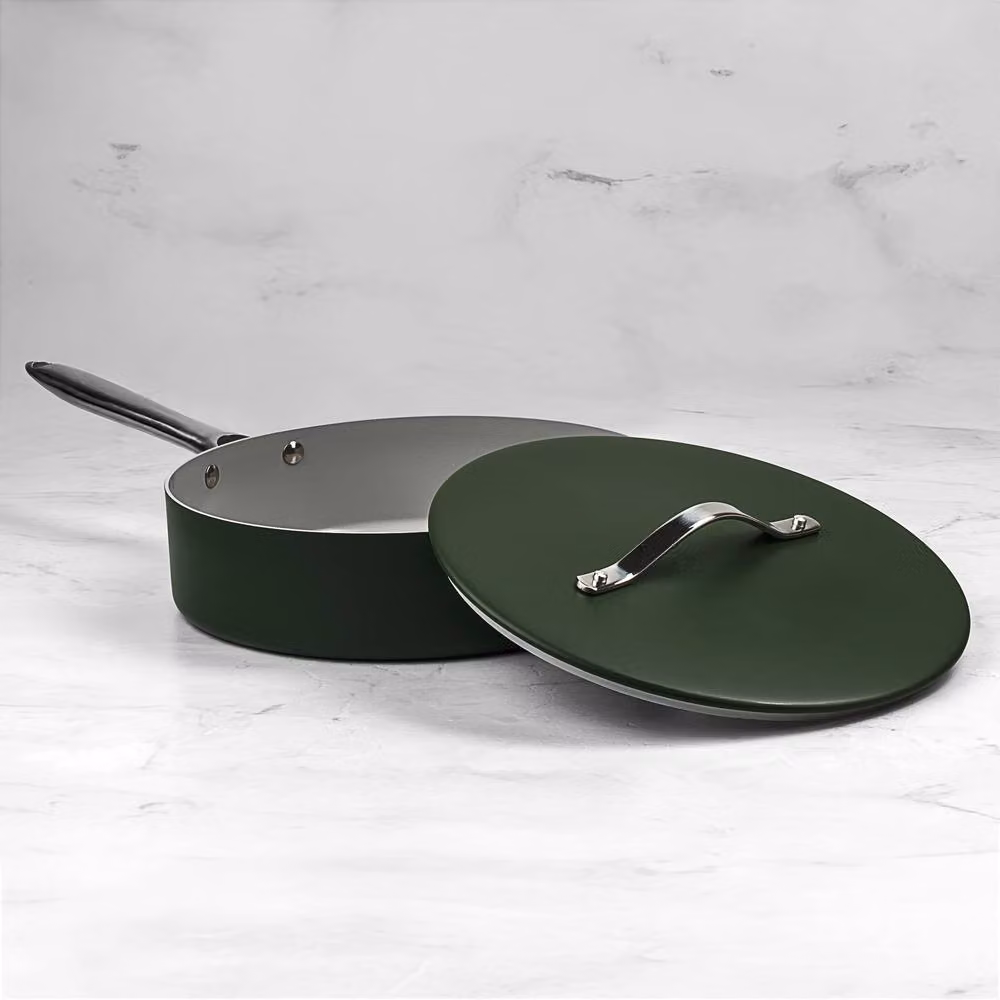 Prochef Green Ceramic Saute Pan, 26cm – 3