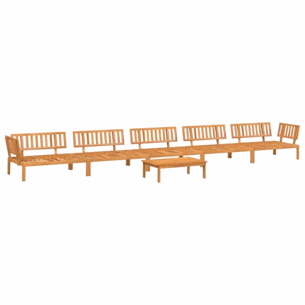 Berkfield Home 6 Piece Garden Pallet Sofa Set in Brown Solid Acacia Wood – 2