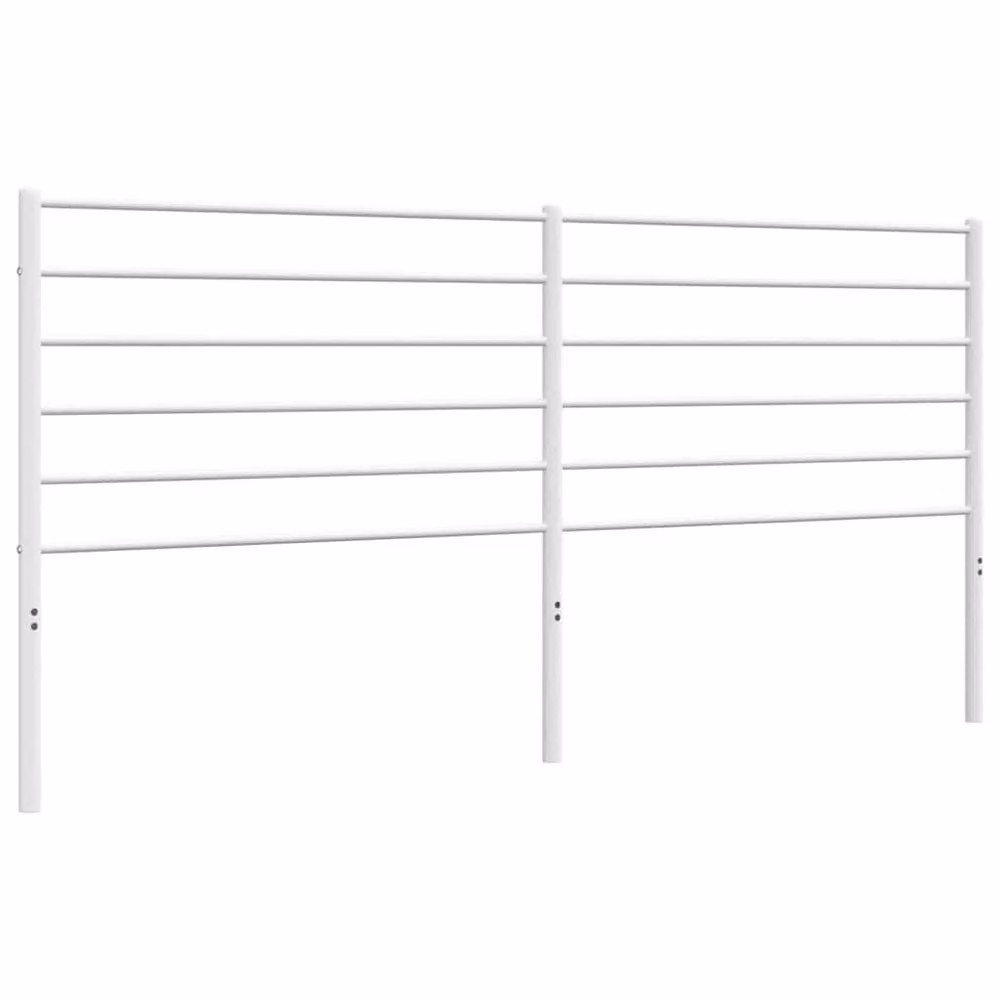 Berkfield Home Minimalist Metal Headboard in White – 2